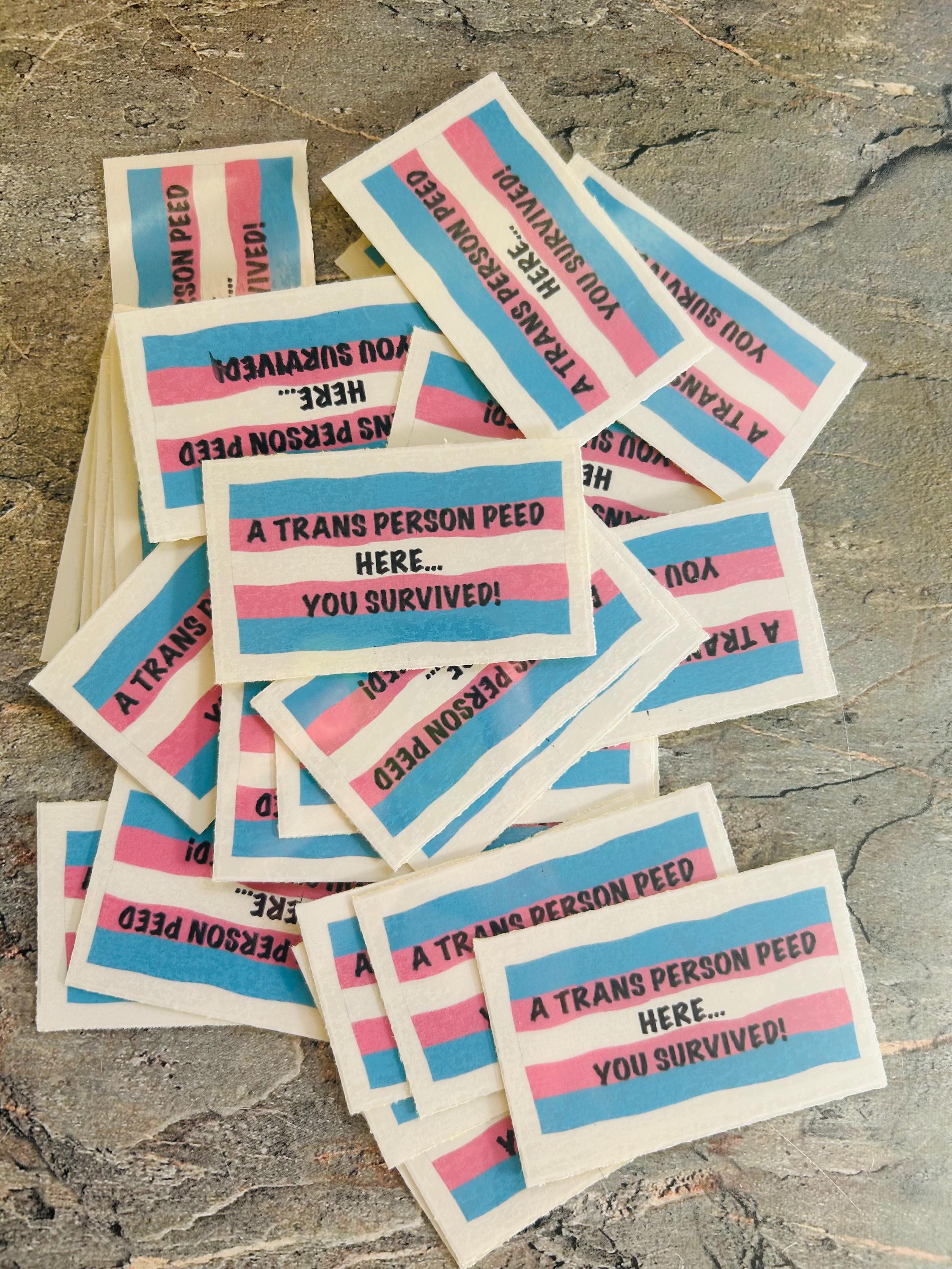 Trans Inside Sticker Trans Bathroom Stickers, Trans Toilet Sticker, Trans Rights Are Human ...