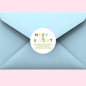 Kerstretourenvelopstickers, gepersonaliseerde retouradresstickers, kerststickers, aangepaste retouradressticker