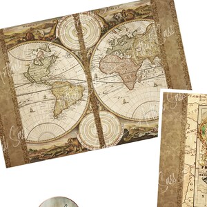 Travel The World Digital Junk Journal Kit - Erkunde die Welt!