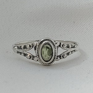 Peridot Sterling Silber Ring Schöne Frauen Ring Beste Ring für Geschenk Rein Silber Ring Ring für Geschenk, Silber Ring