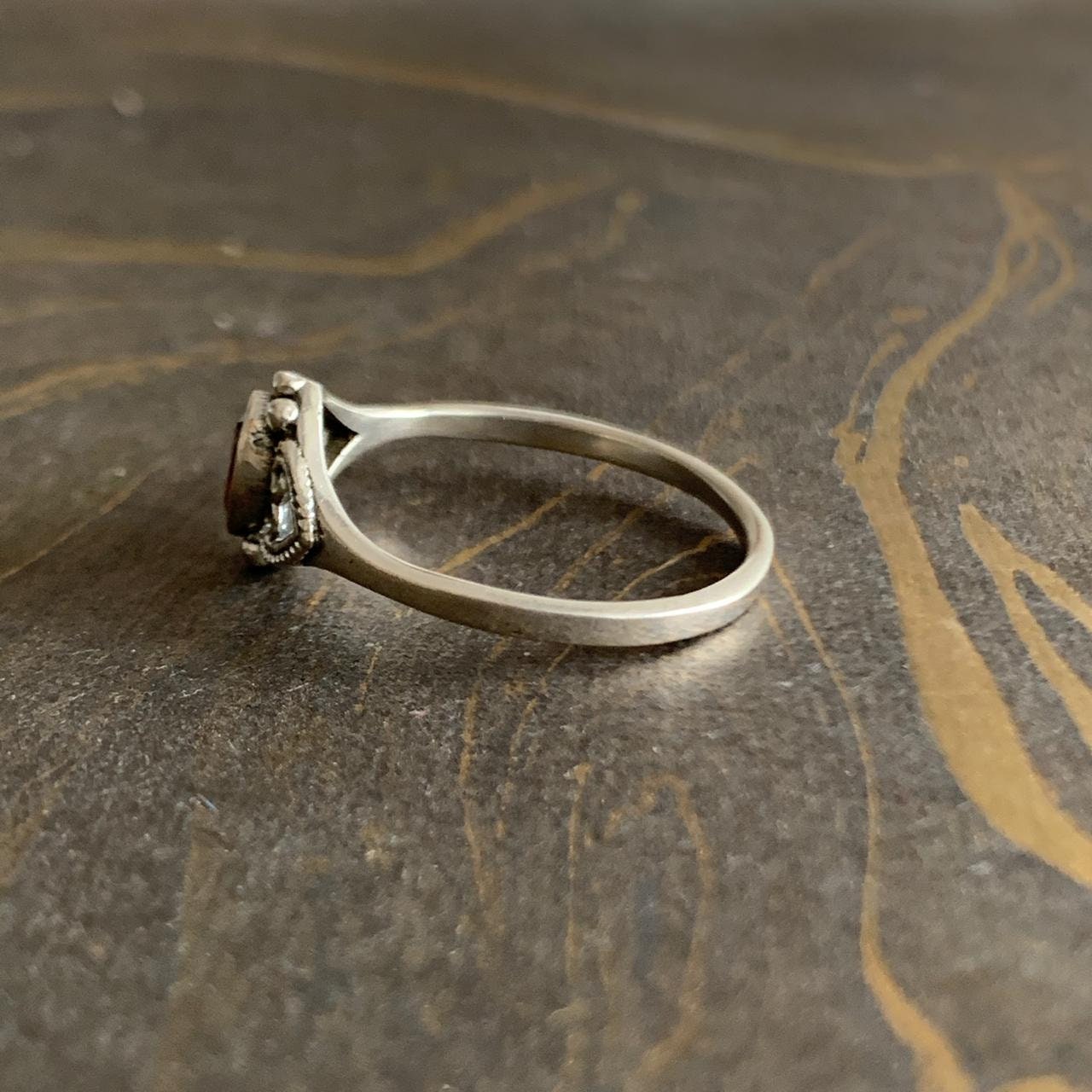 Statement Ring January Birthstone Handmade Ring 925 Silver Ring Gemstone Ring Dainty Ring Garnet Ring Women Ring Boho Ring Gift Her