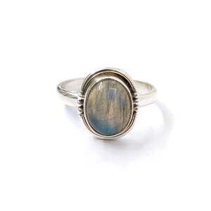Blue Labradorite Ring 925 sterling silver ring natural gemstone ring Handmade ring Ring for women Engagement ring Personalised stone ring