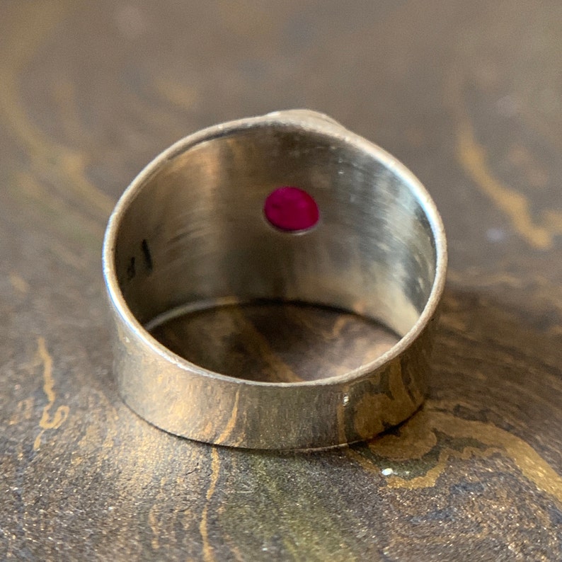 Natural Ruby Gemstone Silver Ring Gemstone Ring Boho Ring 925 Sterling Silver Ring Ruby ring Natural Ruby Ring Handmade Ring
