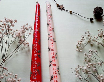 Countdown Candle Christmas Etsy