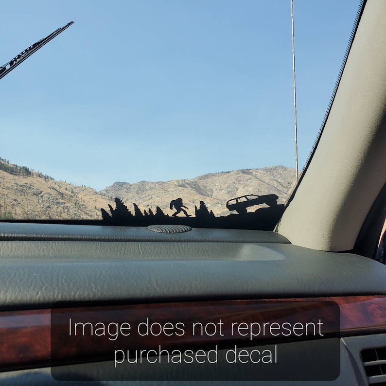 Windshield Decal Jeep Gladiator Bigfoot Easter Egg Vinyl Decal Etsy