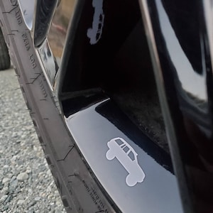 Wheel decal / Easter Egg vinyl decal 2&quot;  5-pack  - - Zj Wj Wk Wk2 Xj Wrangler Frontier Bigfoot Grand Cherokee