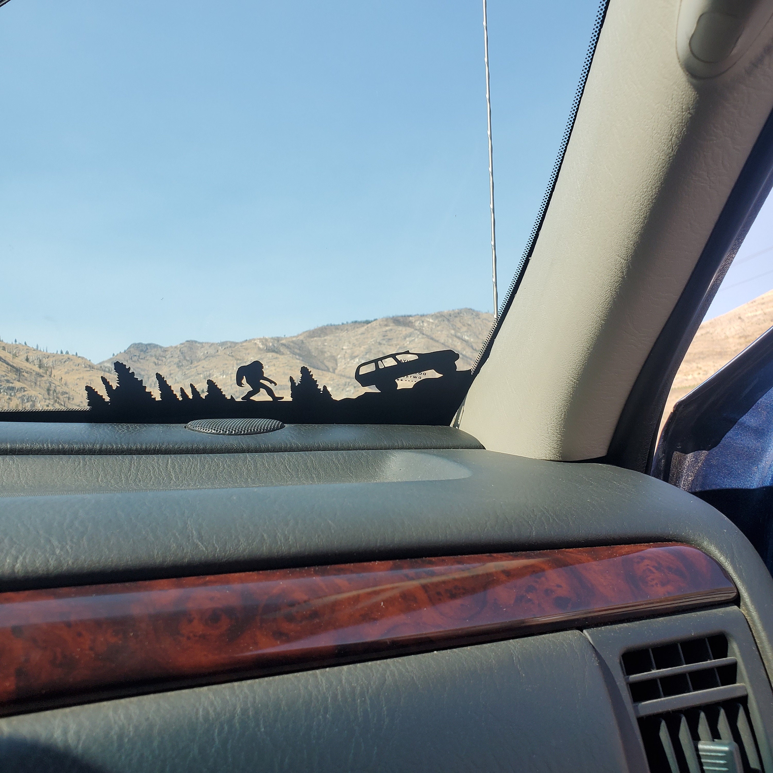 Windshield decal Grand Cherokee WJ Bigfoot Easter Egg vinyl Etsy