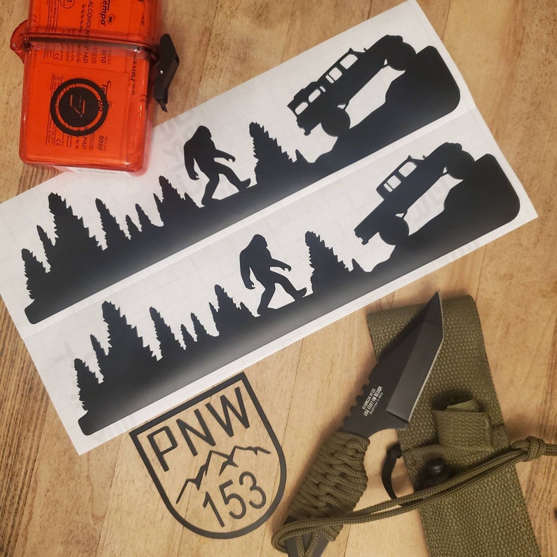 Windshield Decal Jeep Gladiator Bigfoot Easter Egg Vinyl Decal Etsy