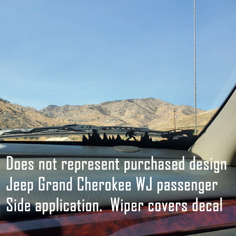 Windshield Decal for Jeep Grand Cherokee WJ Bigfoot Easter Egg Etsy