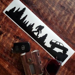 Windshield decal for Toyota 4Runner 2nd gen Easter Egg vinyl decal