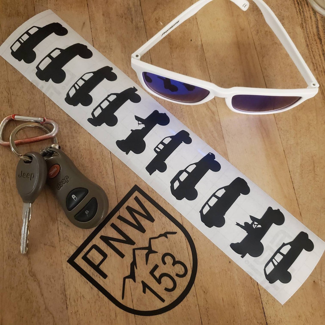 Wheel decal Jeep Easter Egg vinyl decal 2 5pack Zj Etsy