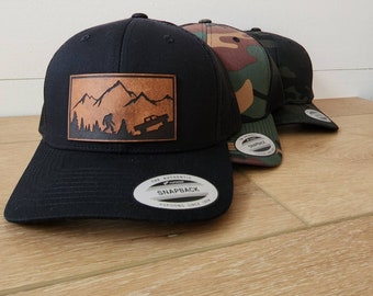 Bigfoot and Tacoma - Build Your Own Leather Patch Hat