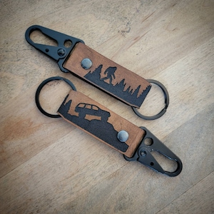 Build your own Leather Keychain inspired by Jeep Grand Cherokee / Cherokee, all generations