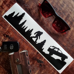 Windshield decal for Toyota 4Runner 4th gen Easter Egg vinyl decal