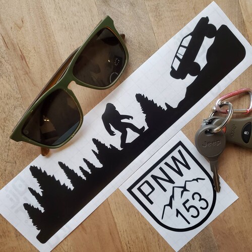 Windshield Decal for Jeep Grand Cherokee WK2 Bigfoot Easter Etsy