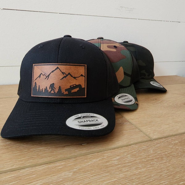 Bigfoot and Gladiator - Build Your Own Leather Patch Hat