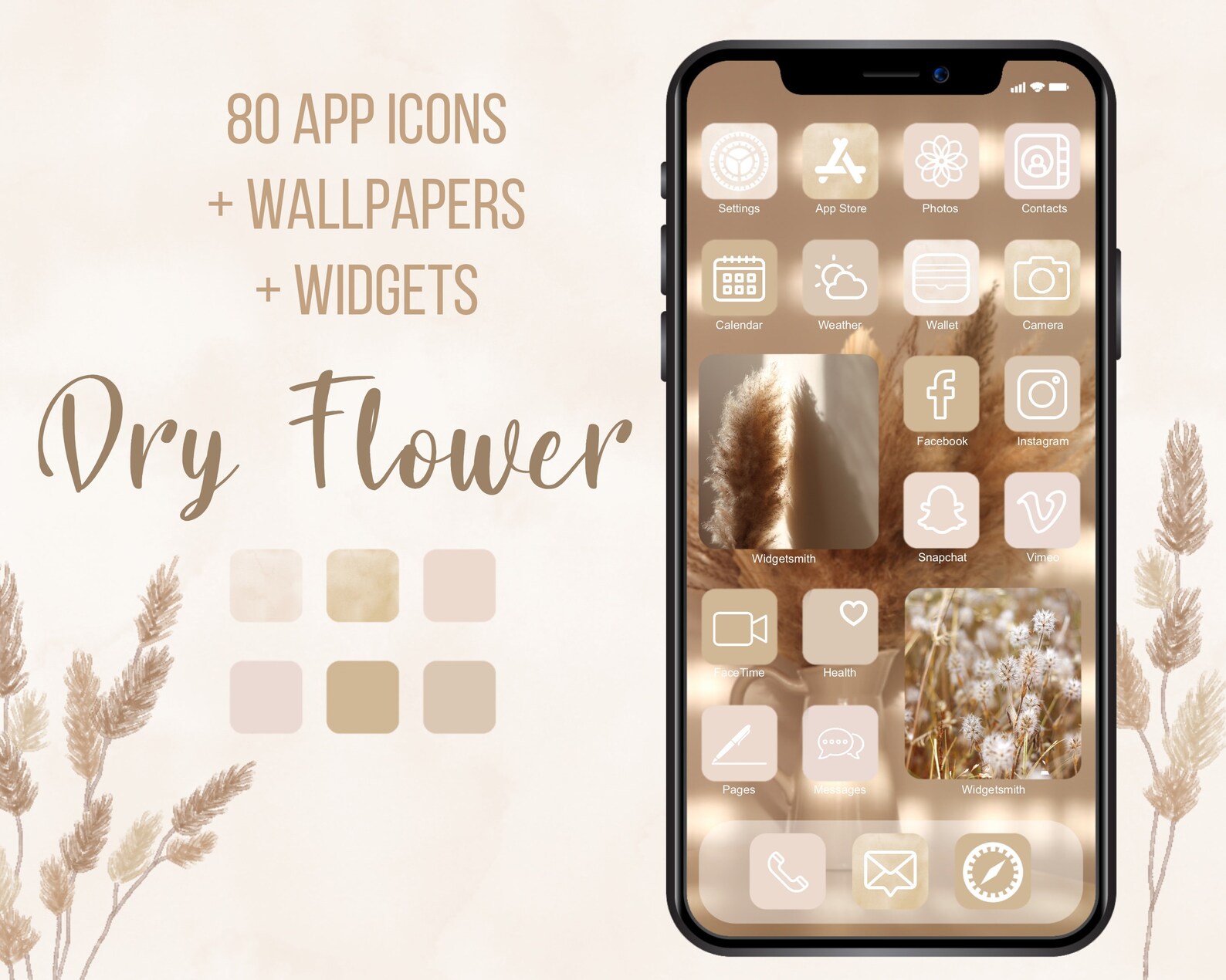 Brown App Icons iPhone iOS App Icons Brown Aesthetic App Etsy