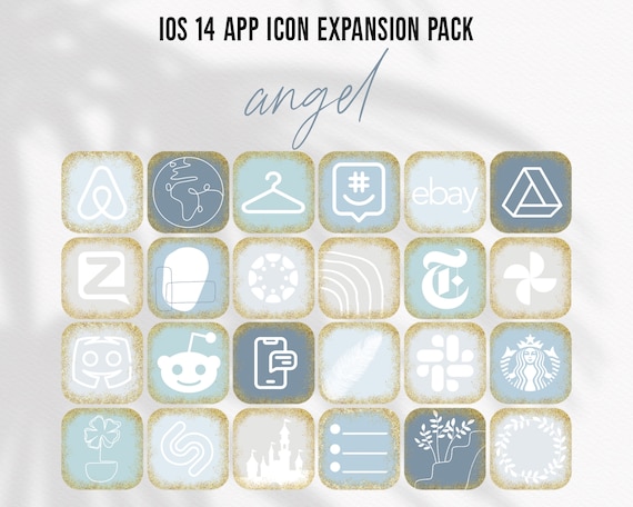 Gold App Icons Blue Aesthetic App Icons Angel App Elements Etsy Osterreich Gold App Icons Blue Aesthetic App Icons Angel App Elements Etsy Osterreich