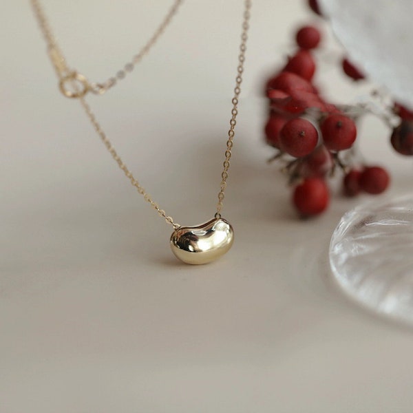 Bean Necklace Etsy