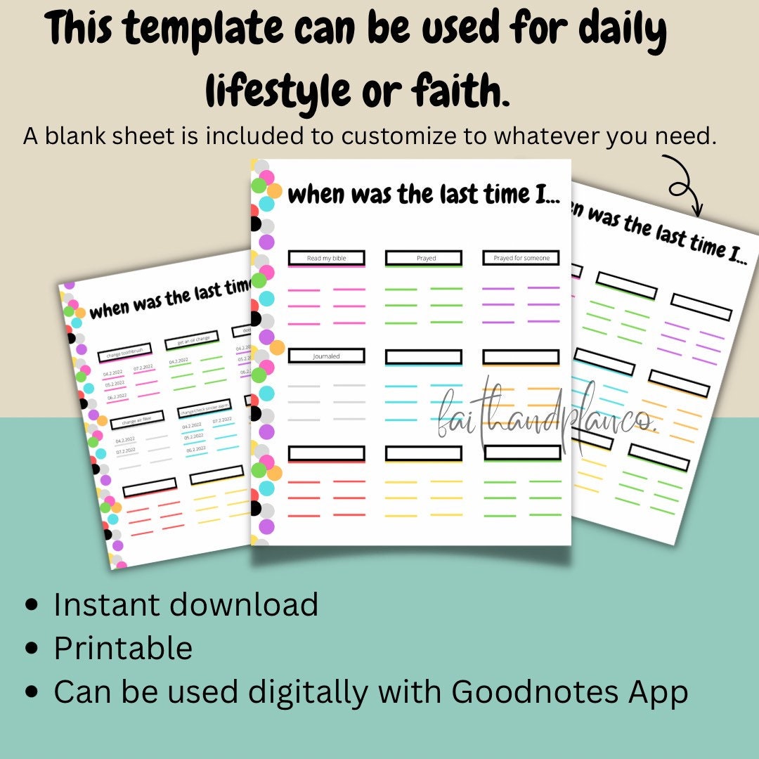 Habit Tracker, Habit Tracker Printable, Habit Tracker Template, Routine ...