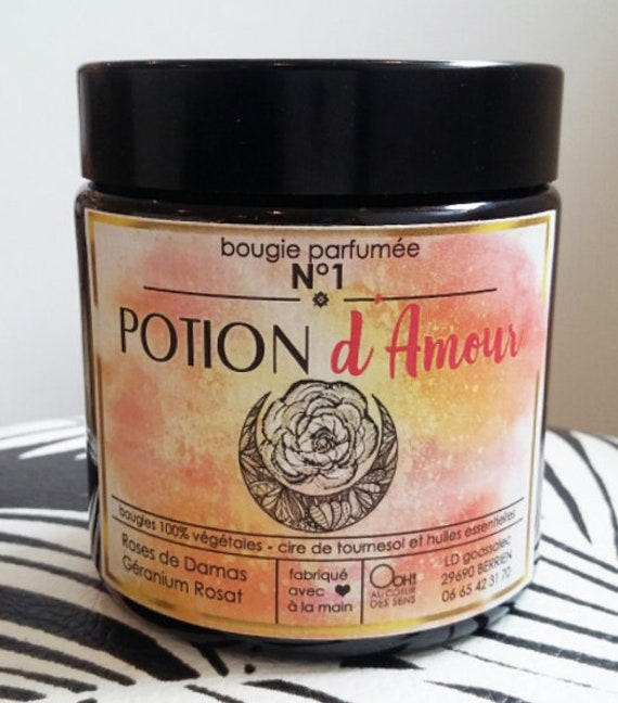 Potion d'amour - Bougie en Cire Végétale