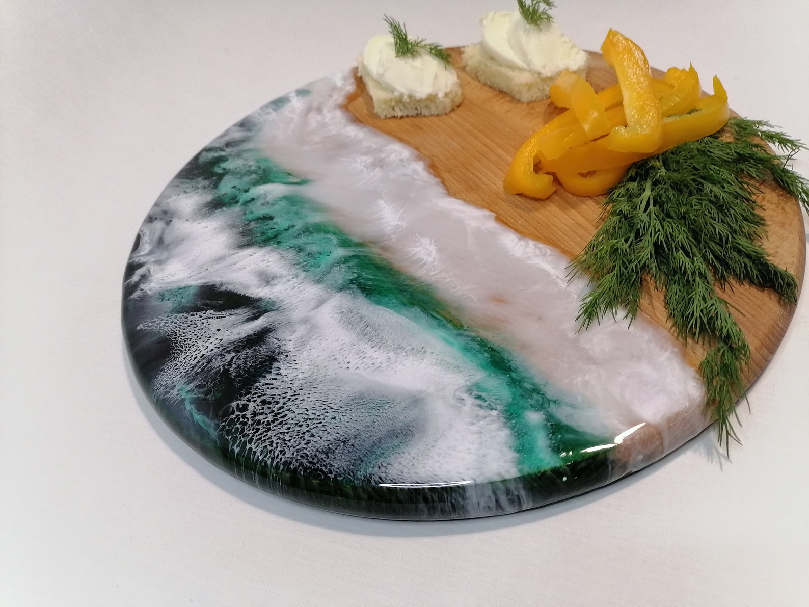 Wood Board cheese handmade epoxy resinBoard epoxy Chopping Etsy