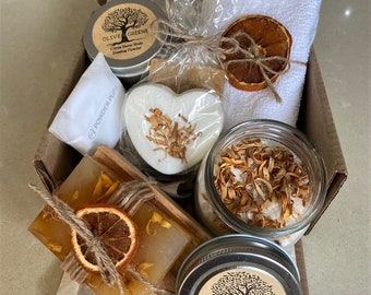 Vegan Spa Gift Box: Olive & Greene Luxury Relaxation Set