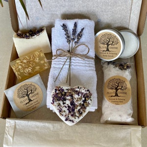 Spa Gift Set, Pamper Gift Box for Her, Self Care Box, Vegan Letterbox Gift, Birthday Gift, Thank You Gift, Relaxation Spa Kit, Wellness Pack