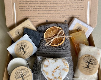 Men&#39;s Spa Gift Set: Vegan Aromatherapy Self Care Box