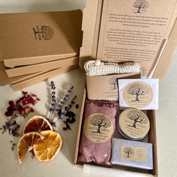 Mini Letterbox Spa Gift Set: Vegan Aromatherapy Self Care Box