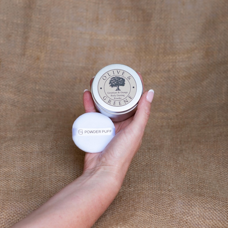 Talc Free Body Powder: Natural Dusting Powder, Aromatherapy Scented Bild 9