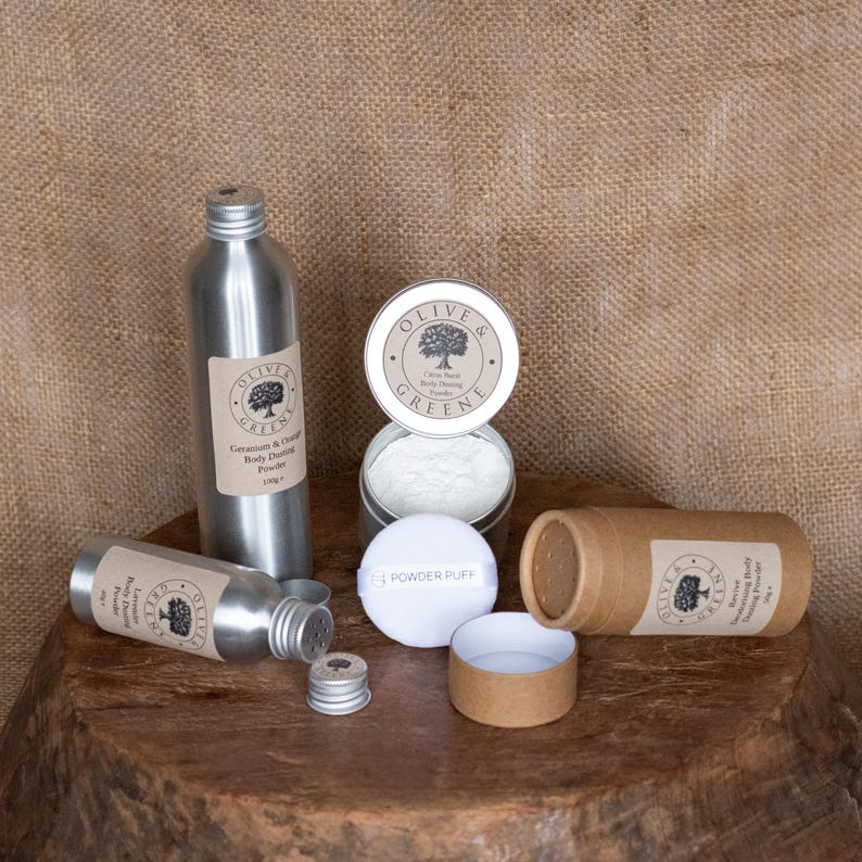 Talc Free Body Powder: Natural Dusting Powder, Aromatherapy Scented Bild 2