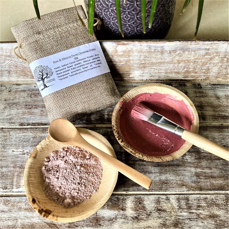 Clay Face Mask Gift Set Facial Cleanser Vegan Spa Kit Etsy UK