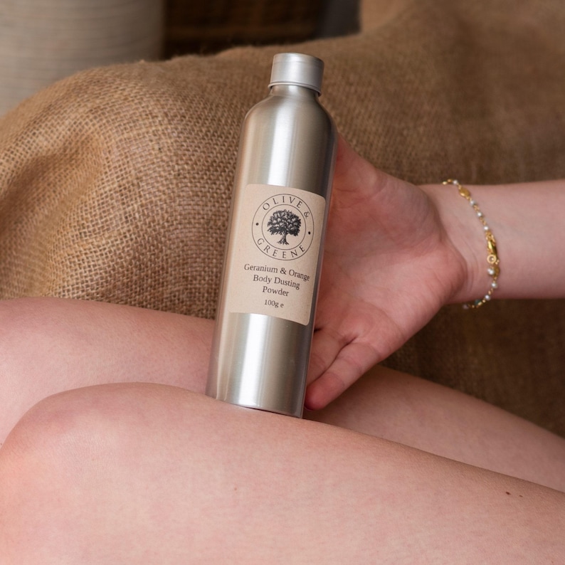 Talc Free Body Powder: Natural Dusting Powder, Aromatherapy Scented Bild 5