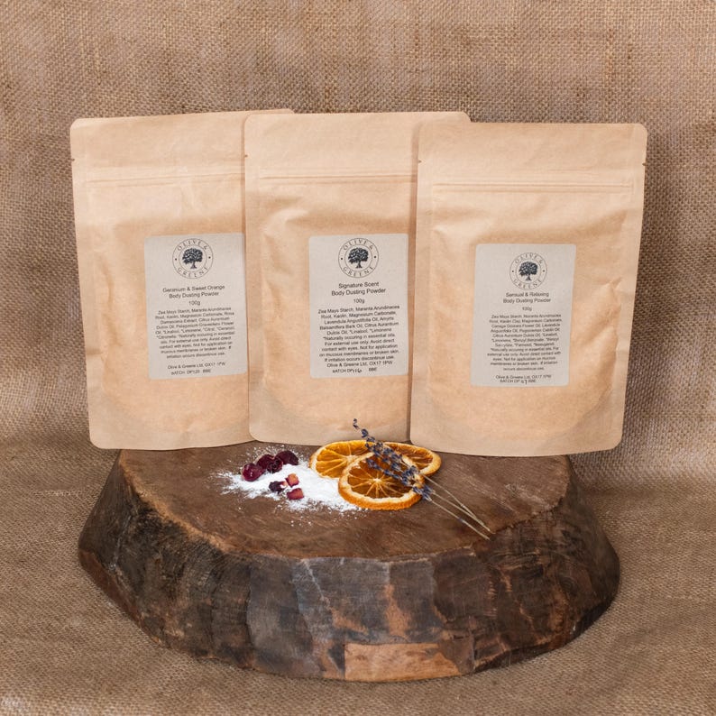 Talc Free Body Powder: Natural Dusting Powder, Aromatherapy Scented Bild 3