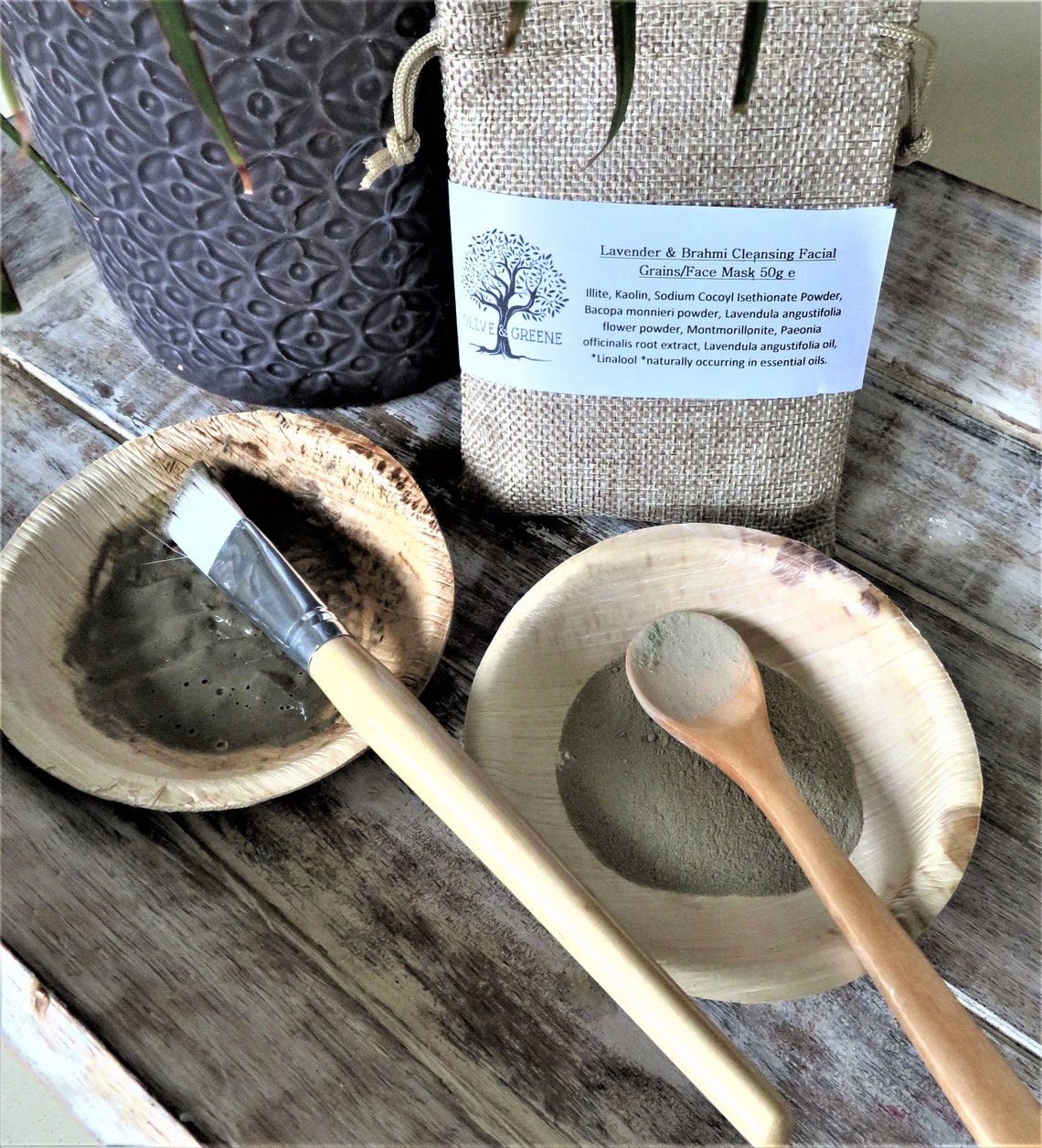 Clay Face Mask Gift Set Facial Cleanser Vegan Spa Kit Etsy UK