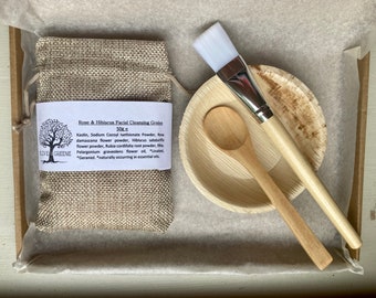 Face Mask Gift Set. Facial Cleanser. Pamper Hamper. Self Care Box. Letterbox Gift. Natural Beauty. Olive & Greene