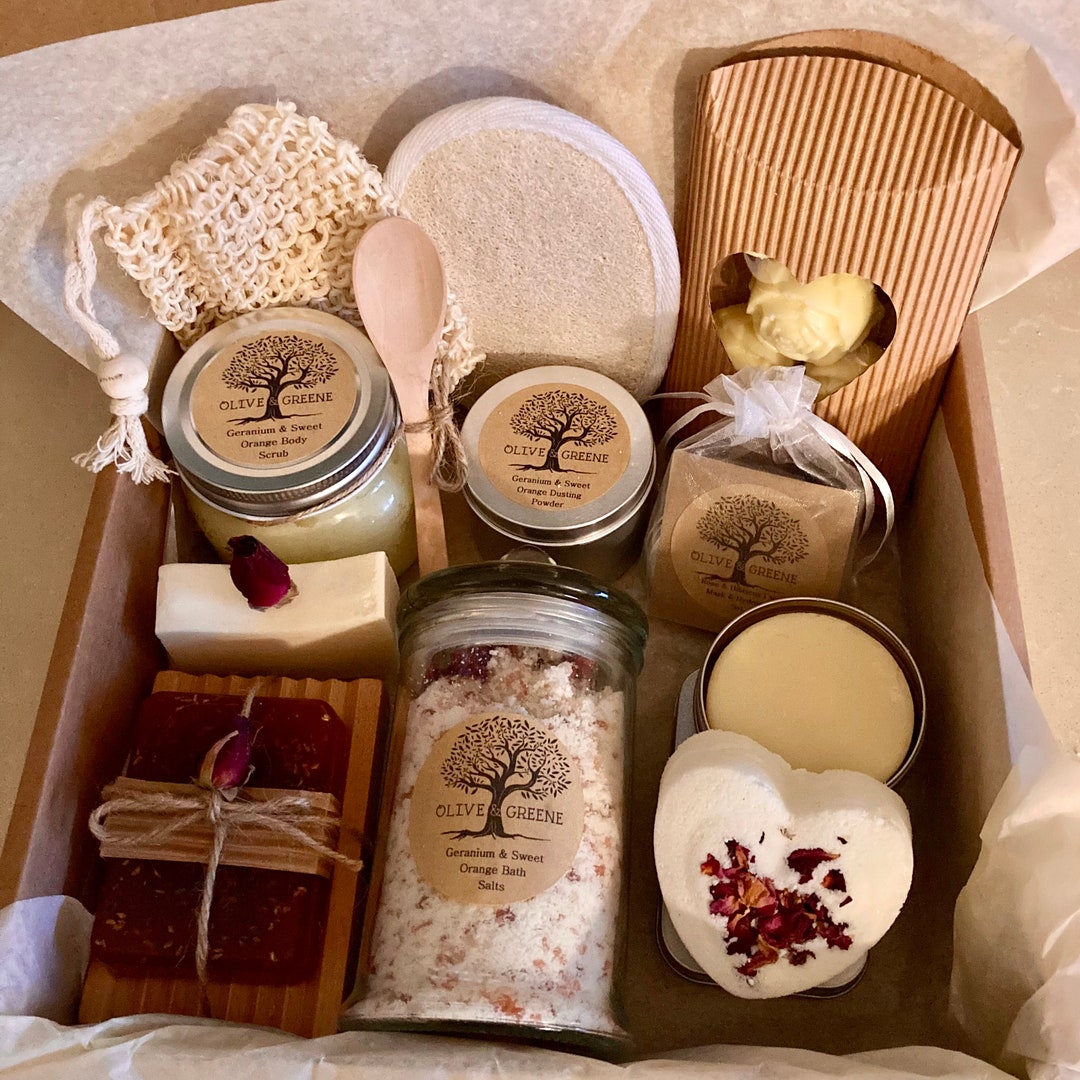 Luxury Self Care Box, Mothers Day Gift, Ecofriendly Spa Gift Set for