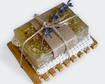 Aromatherapy Soap Set,  Eco-friendly Soap Gift Box, Vegan and Cruelty Free, Sustainable Living, Olive & Greene