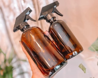 Braunglas Plant Mister Sprühflasche Bundle: 16 & 8 Unze