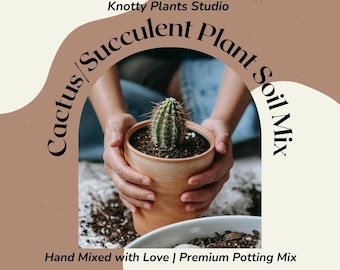 Organic Cactus & Succulent Soil Mix - 7x10.25 Inch Bag