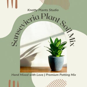 Sansevieria Soil Mix - Custom Soil - Organic Soil - Houseplant Growing Soil - Premium Soil/Medium - Home Made Blend -7 Inch x 10.25 Inch Bag