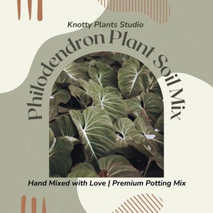 Philodendron Soil Mix - Custom Soil - Organic Soil - Houseplant Growing Soil - Premium Soil/Medium - Home Made Blend - 7 In x 10.25 Inch Bag
