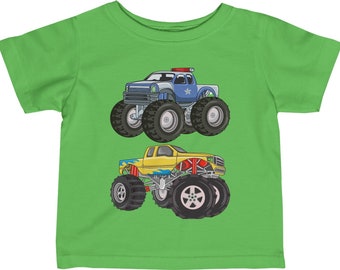 Boys T-Shirt, Car truck shirt, Monster Truck Toddler Toddler Shirt