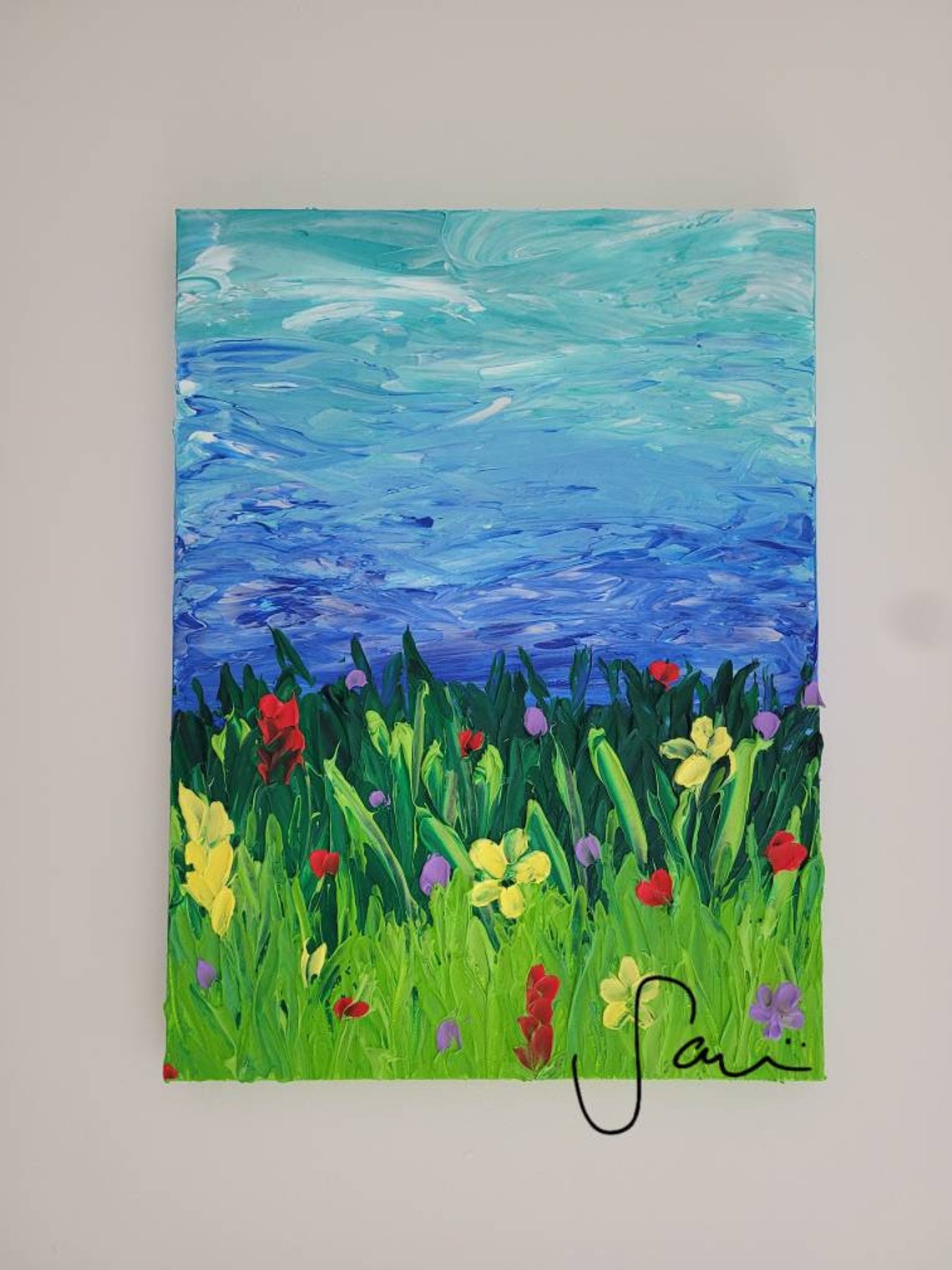 Field of Dreams Pt 2 Original Painting Etsy