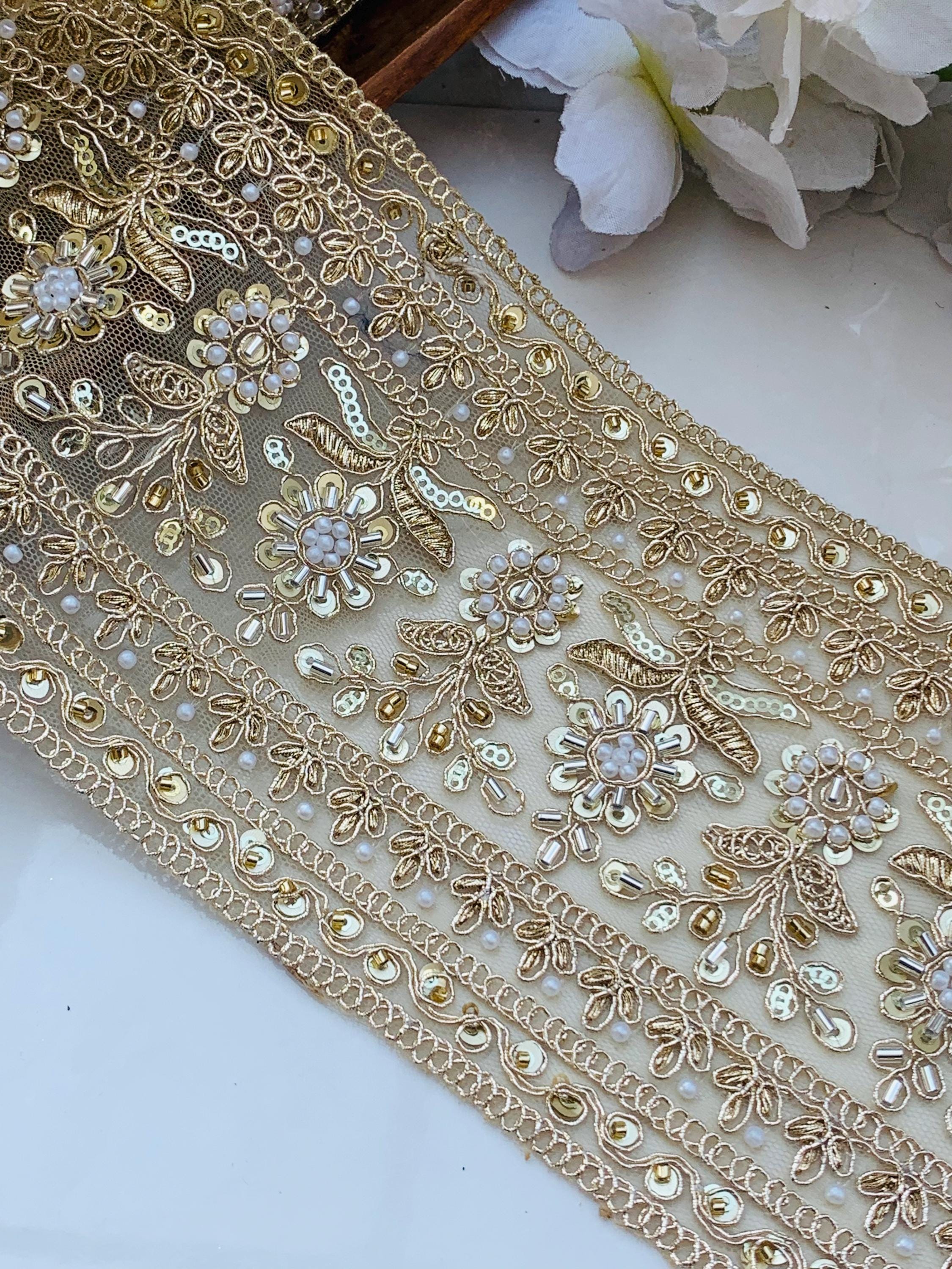 Thick Gold Border Lace