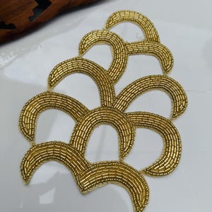 Golden Tussle Patch, Indian Handcrafted Designer Sari Suits Garments ...