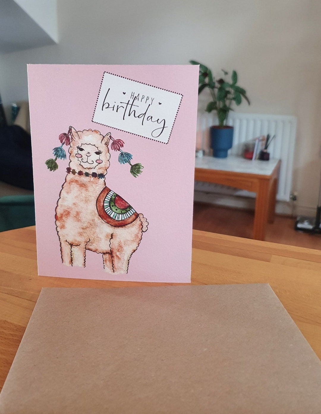 Niedliche Alpaka Geburtstagskarte Gedruckte Karte eines Etsy.de