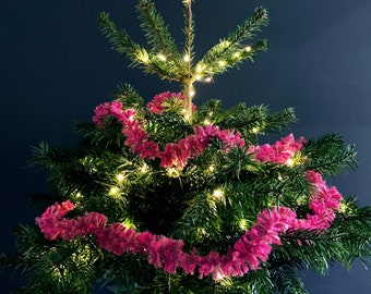STRINSEL - Pink Jute String Tinsel - sustainable and plastic free