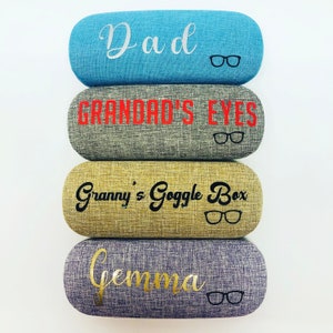 Personalised Glasses Case| Spectacles| Sunglasses| Name| Unique| Case| Hard| Cute| Gift| Present